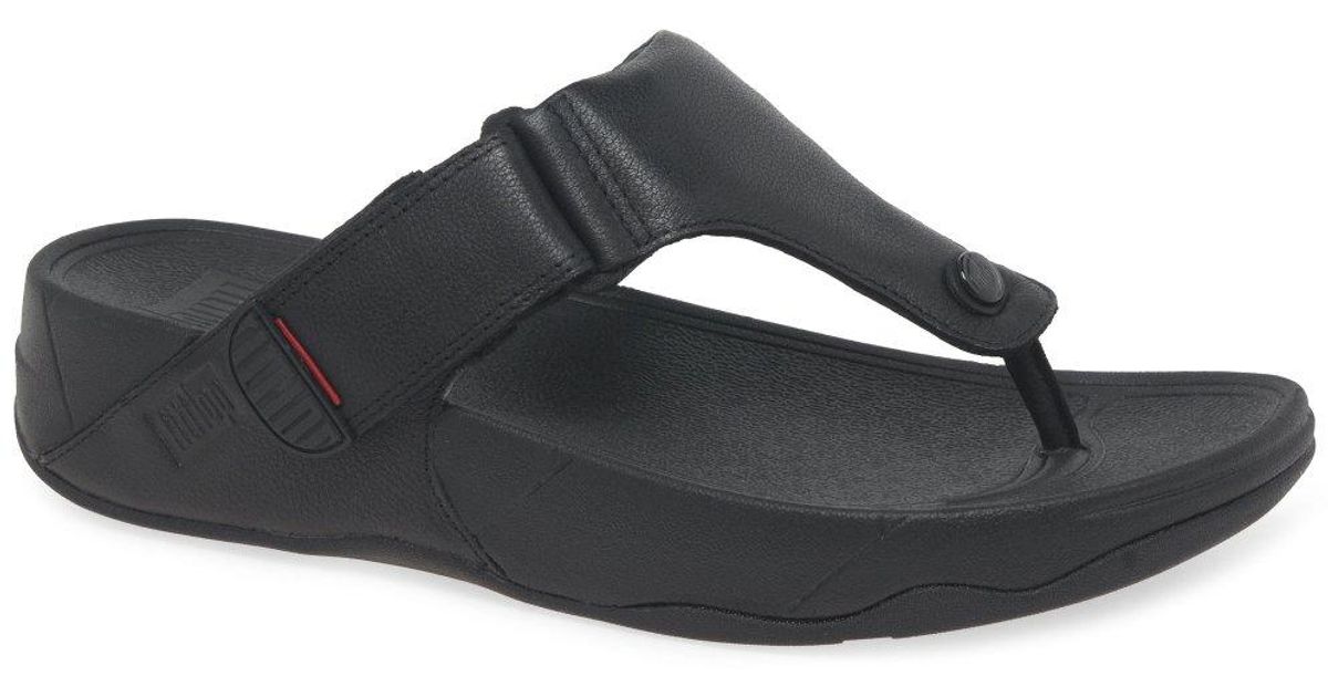 Fitflop Fitflop Trakk Ii Toe Post Sandals in Black for Men Lyst