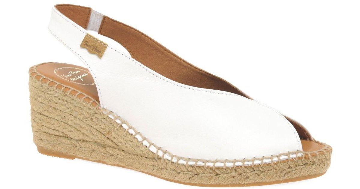 Toni Pons Laila Wedge Heel Espadrille Sandals in Metallic Lyst Australia