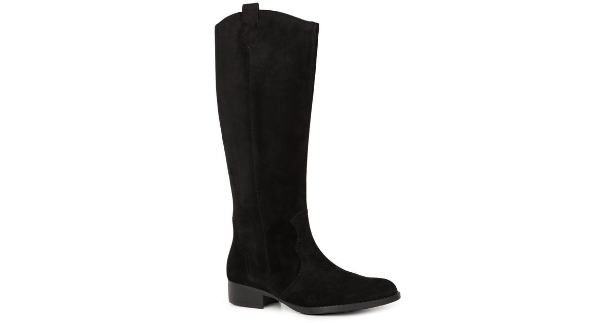 Gabor black knee high boots discount