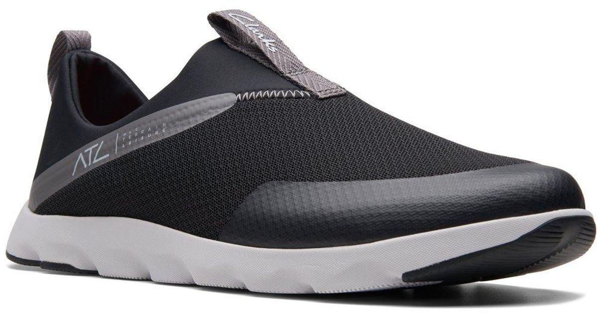 Clarks Atl Coast Moc Trainers in Black for Men | Lyst UK