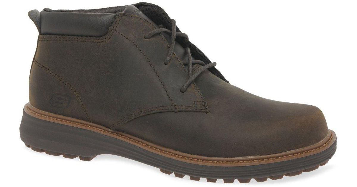 Skechers Wenson Osteno Boots in Grey for Men | Lyst UK