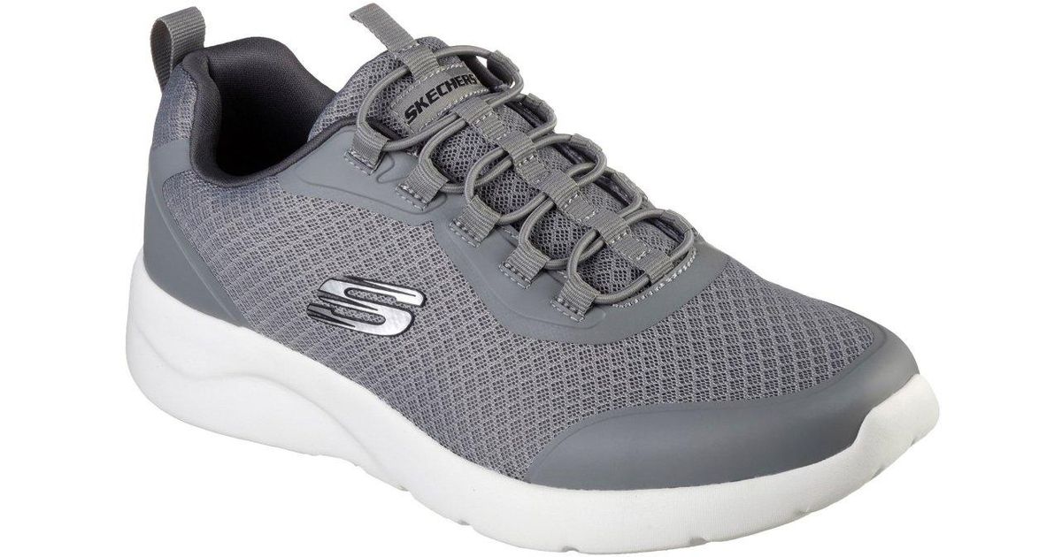 Skechers dynamight 2 0 setner trainers in grey for men lyst uk