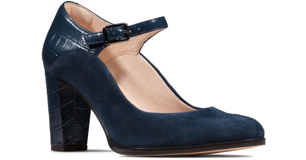 Clarks Kaylin Alba Womens Mary Jane Court Shoes in Blue | Lyst UK