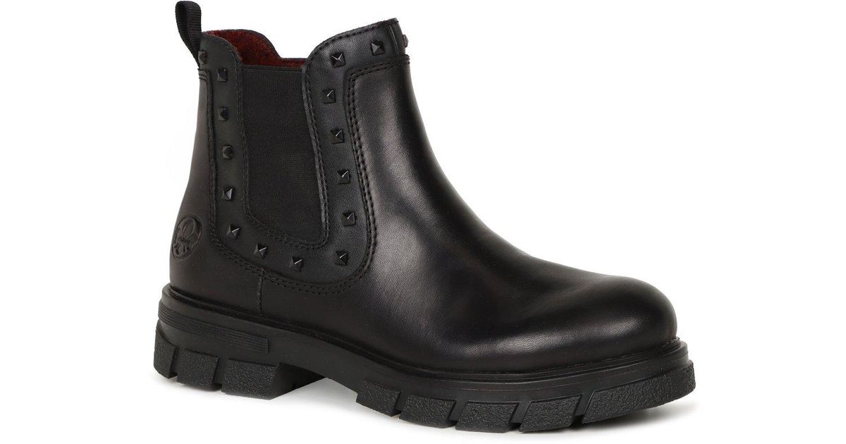rieker weave chelsea boots