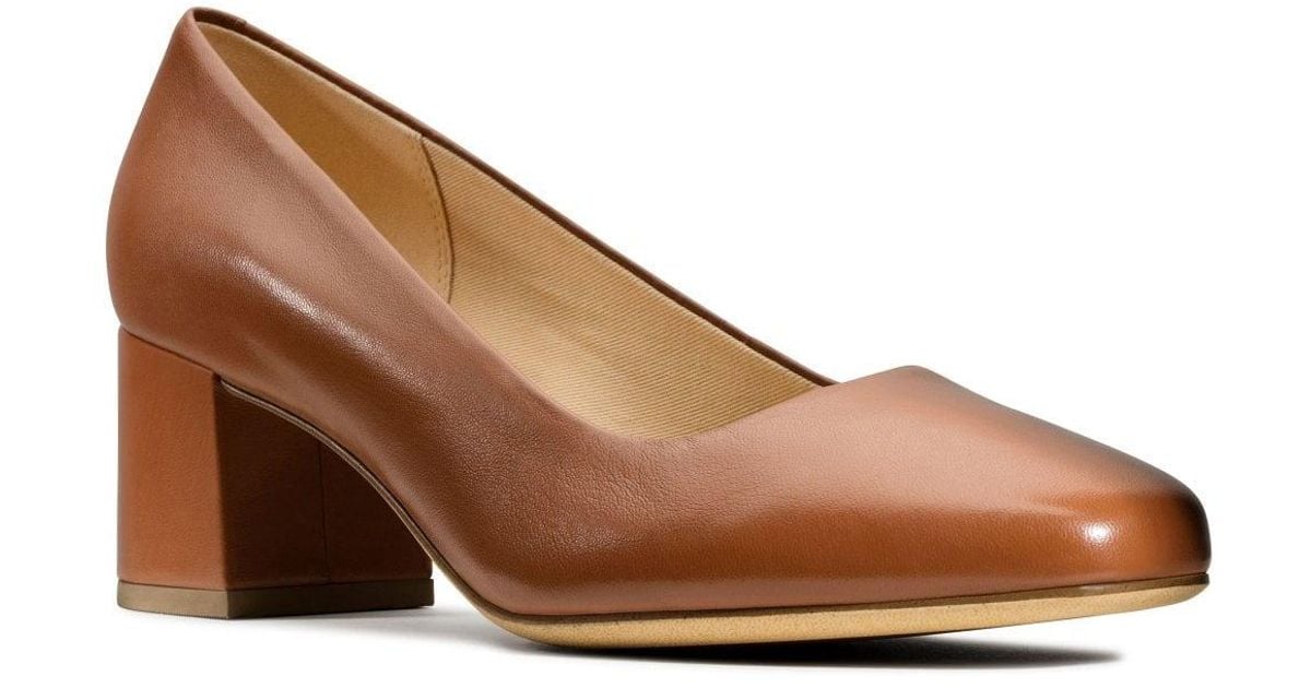 Clarks Sheer Rose High Heeled Court Shoes in Brown Lyst Australia