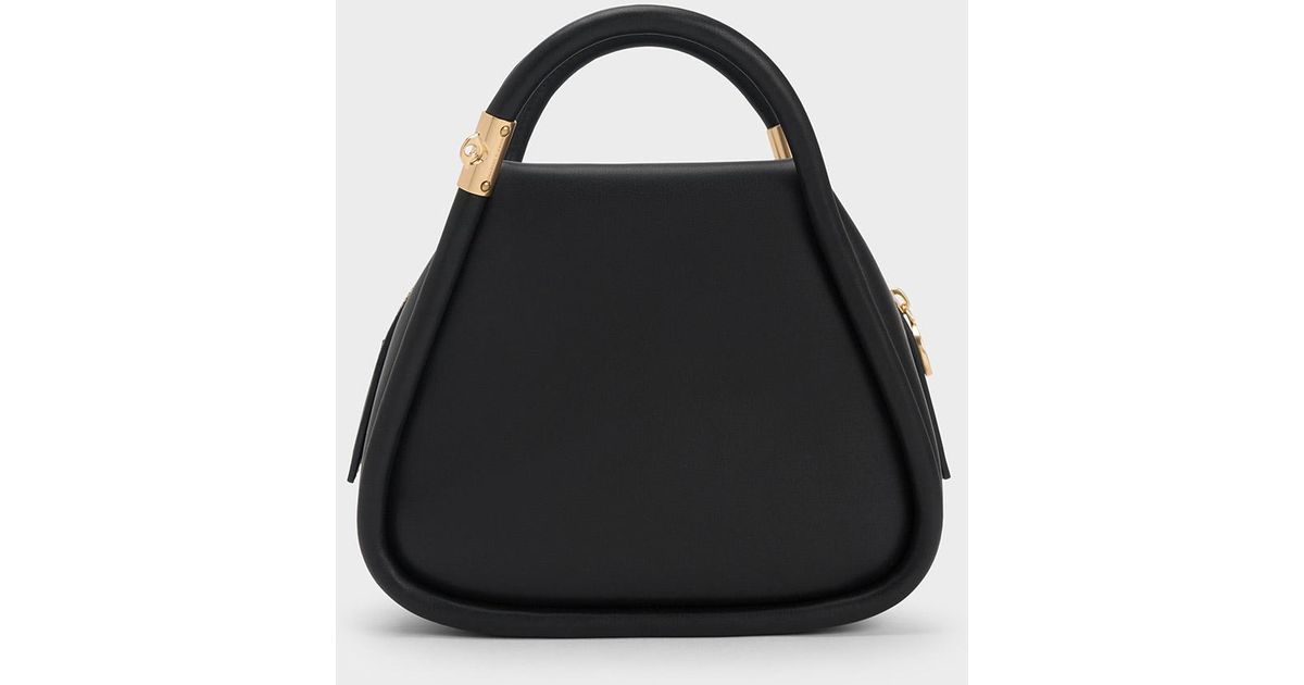 Charles & Keith Lara Geometric Tote Bag in Black Lyst