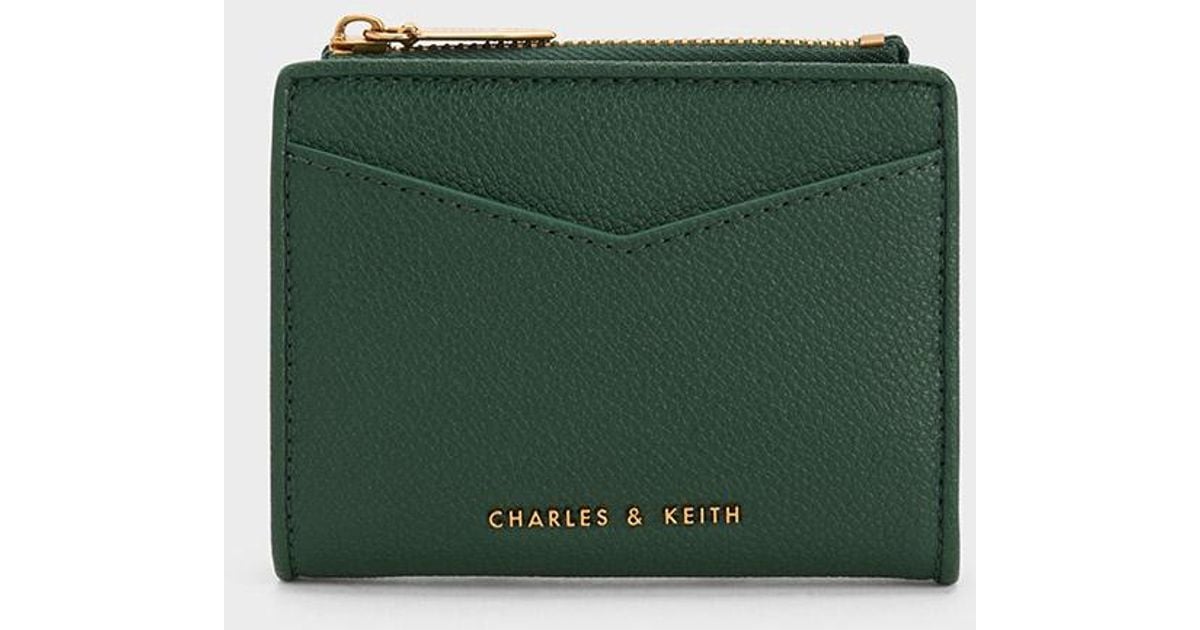 Pearl Metallic Accent Short Wallet - CHARLES & KEITH CA