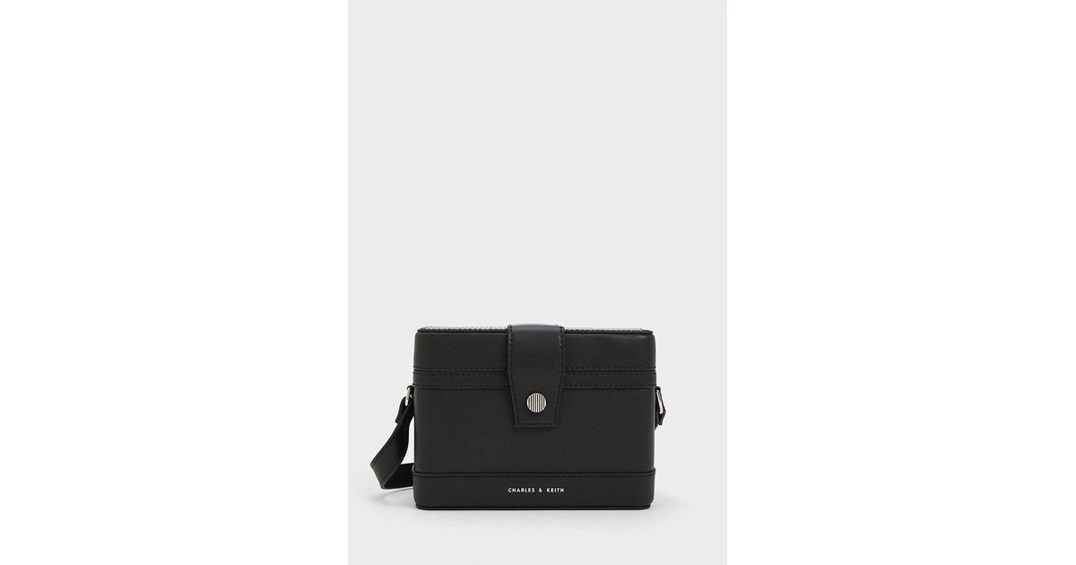 Charles & Keith Bronte Boxy Crossbody Bag in Black Lyst