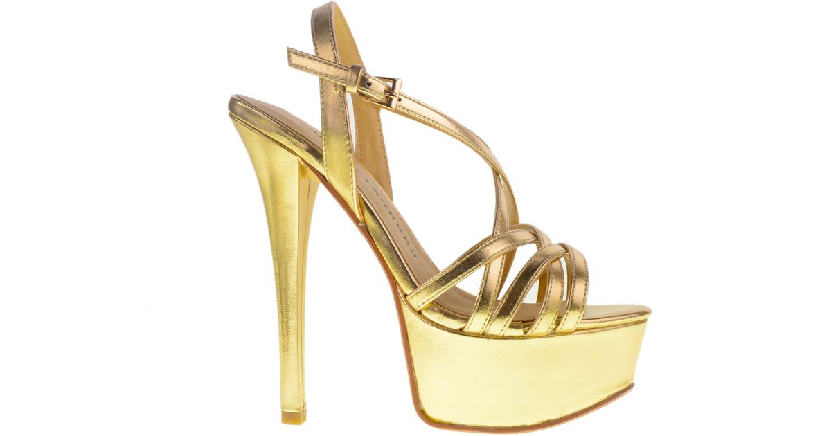 chinese laundry gold heels