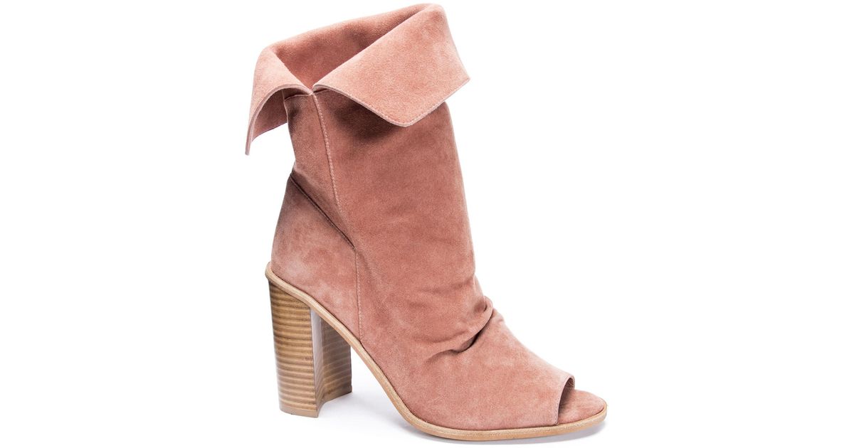 chinese laundry peep toe bootie