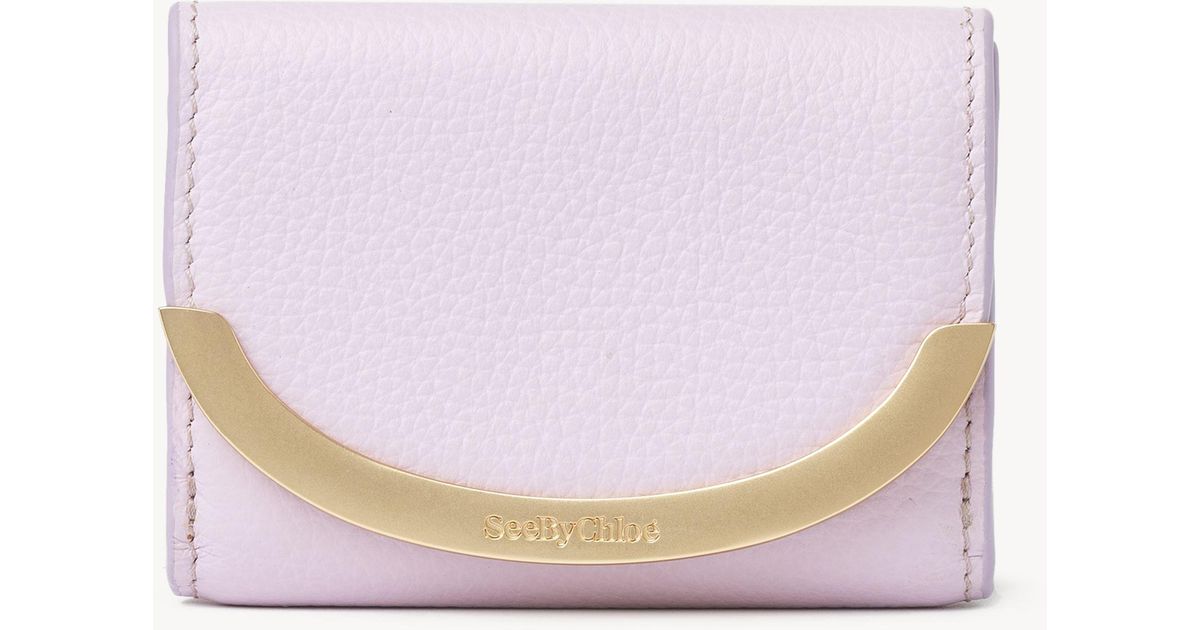 See By Chloé Leather Lizzie Mini Trifold Wallet | Lyst