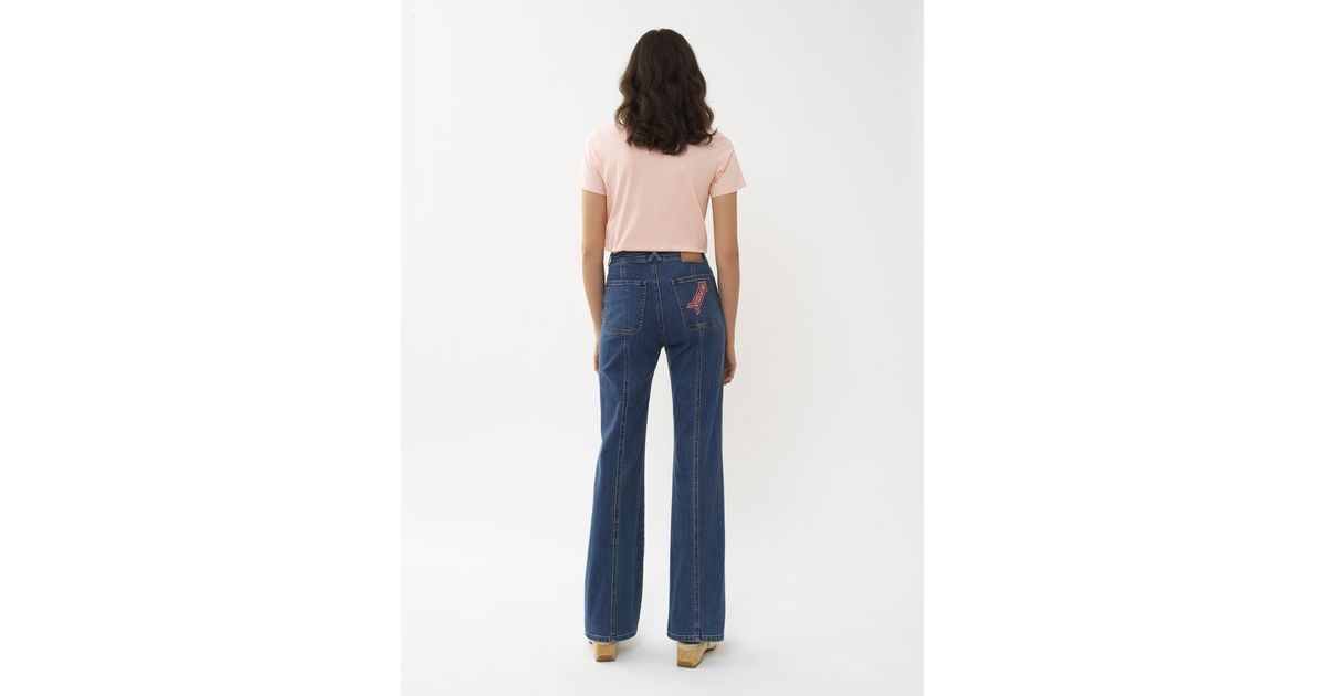 See By Chloé Denim Straight Jeans For Women In Blue Lyst