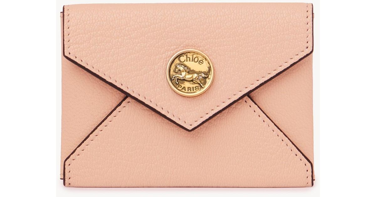 Chloé Envelope Card Holder in Pink | Lyst