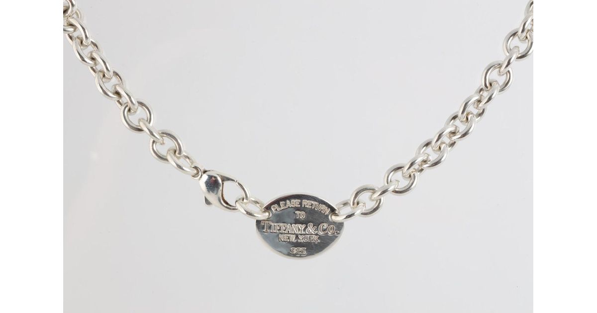 Tiffany \u0026 Co. Oval Tag Necklace (59.91g 