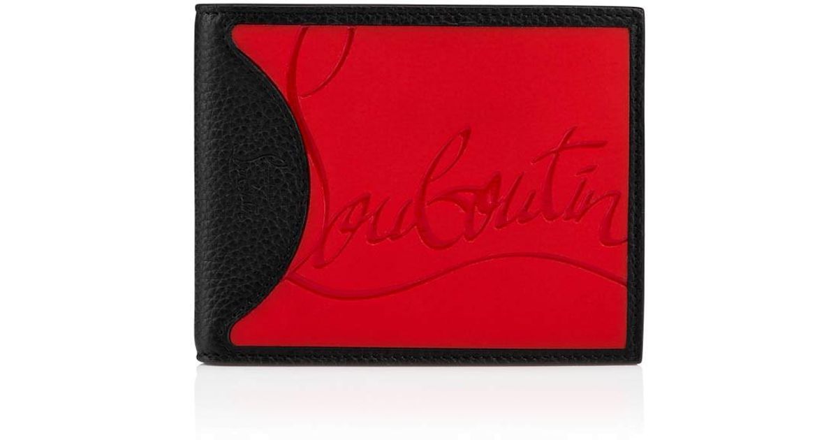 Christian Louboutin Coolcard Rubber-inlay Bi-fold Leather Wallet in ...