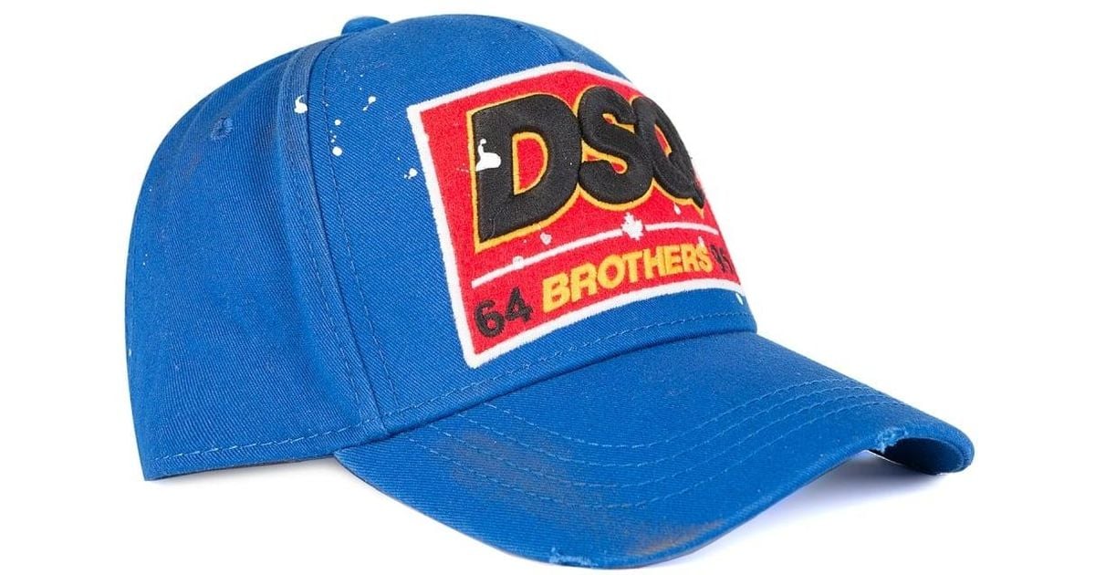 blue dsquared hat