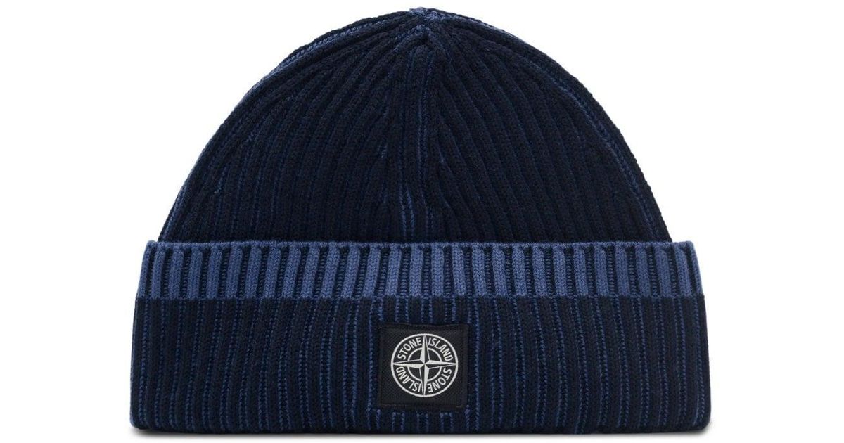 Stone Island Dyed Compass Patch Hat in Blue for Men | Lyst UK