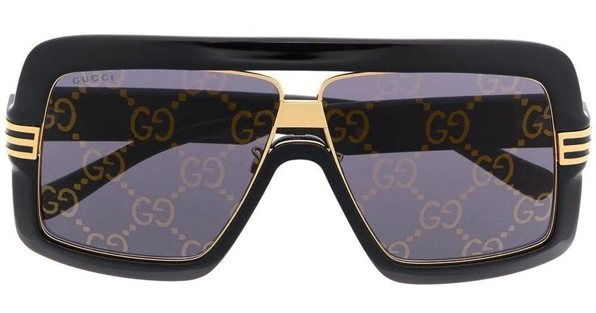 Gucci gg Lens Sunglasses in Black for Men Lyst UK
