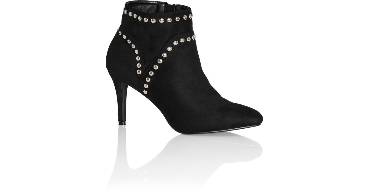 City Chic Plus Size Wide Fit Rae Ankle Boot in Black | Lyst