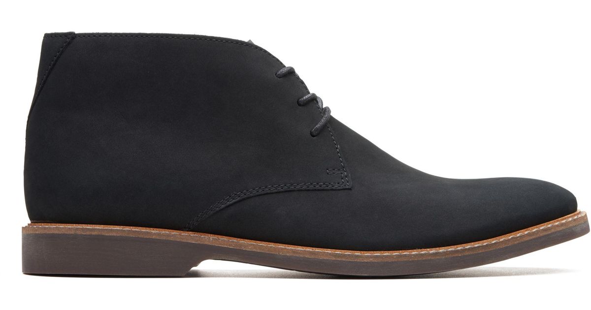 clarks atticus limit black nubuck