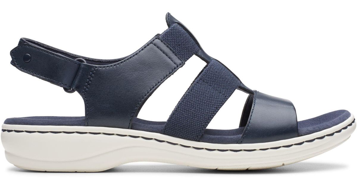 Clarks Leather Leisa Brody in Navy (Blue) - Lyst