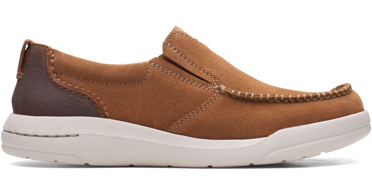 Clarks Suede Driftway Step in Tan Suede (Brown) for Men - Lyst