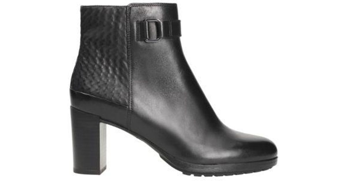 Clarks Leather London Lights in Black 