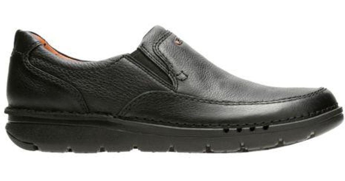 Clarks Leather Unnature Easy in Black 