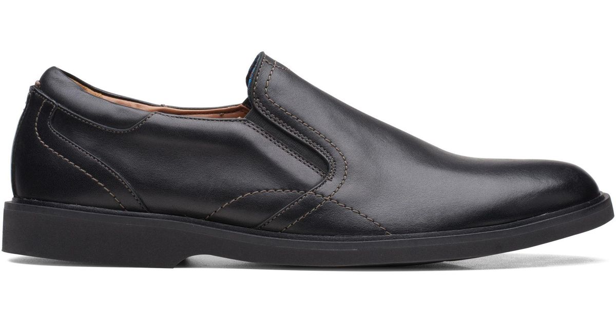 Clarks Leather Malwood Easy in Black Leather (Black) for Men | Lyst