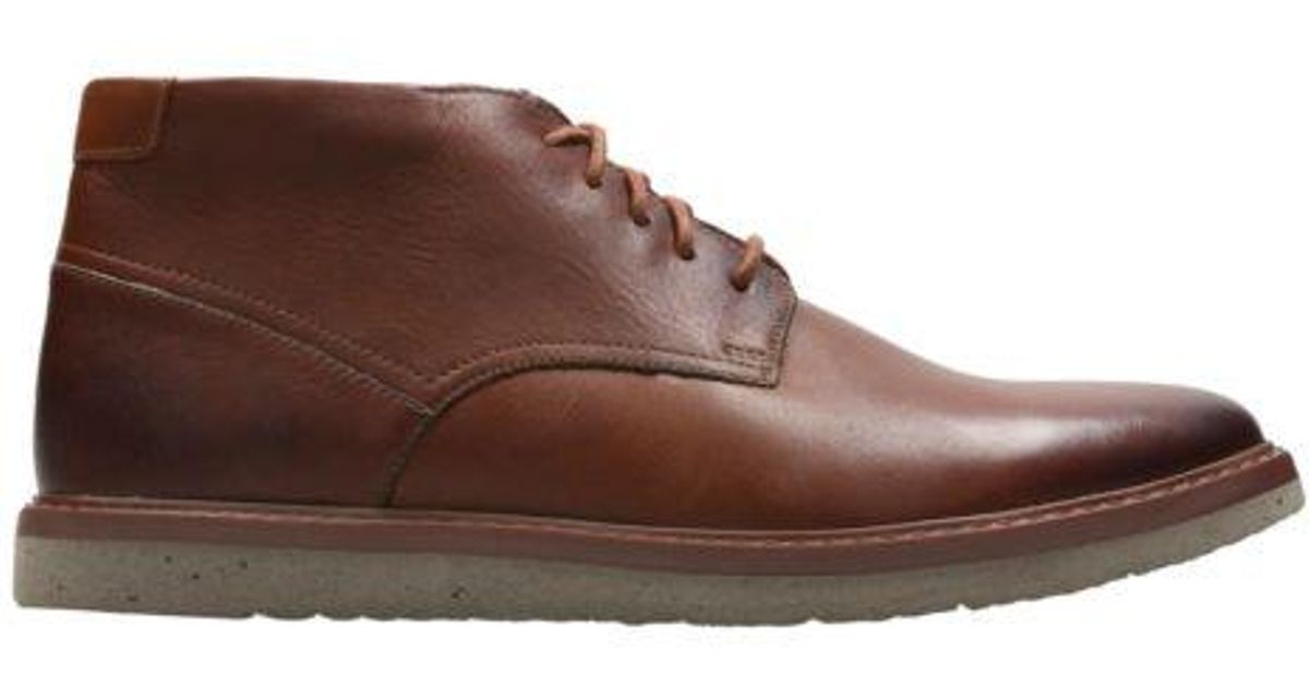 Clarks Leather Bonnington Top in British Tan Leather (Brown) for 
