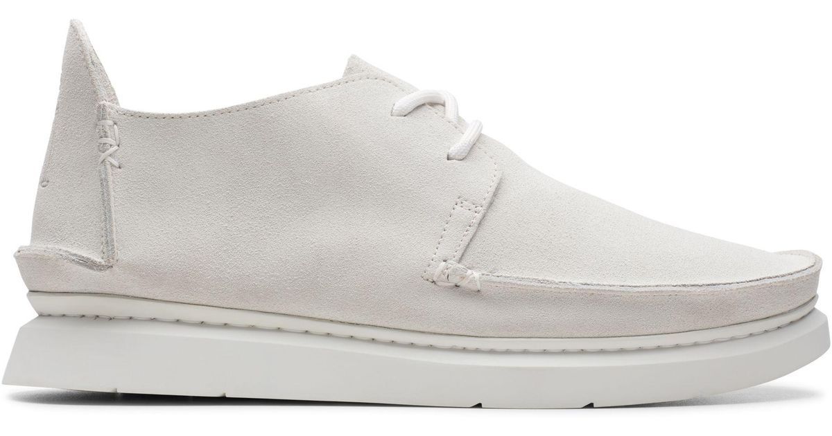 clarks white trainers