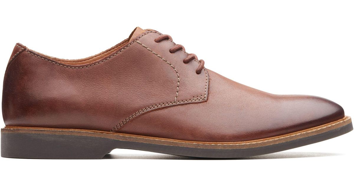 clarks atticus lace mahogany