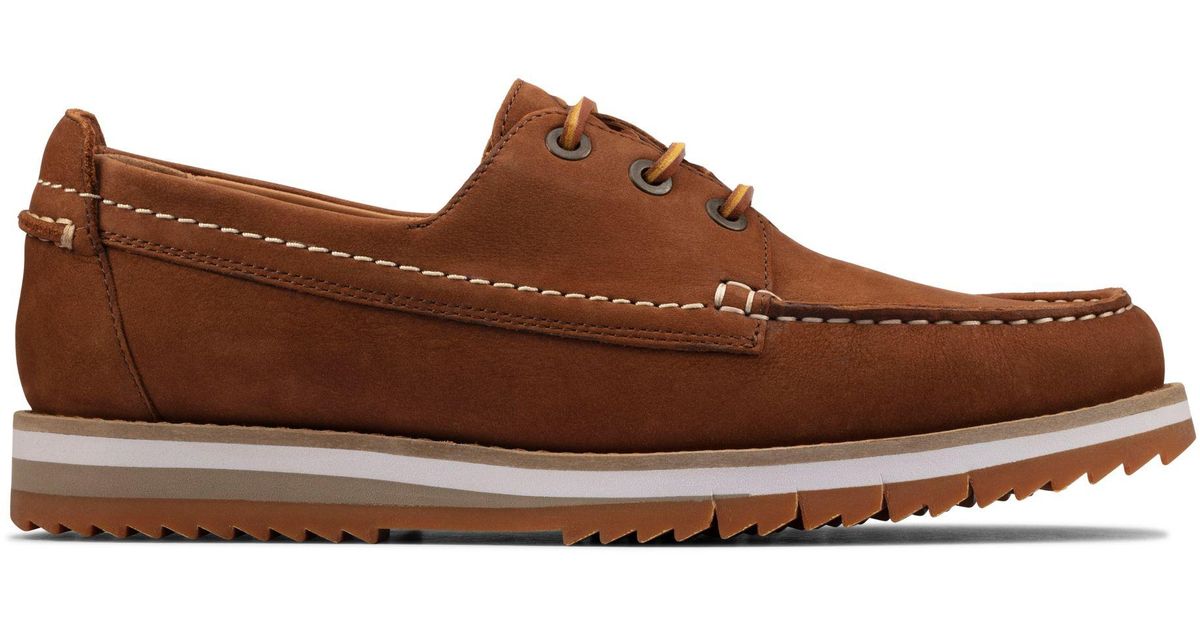 Clarks Durston Lace in Tan Nubuck (Brown) for Men - Lyst