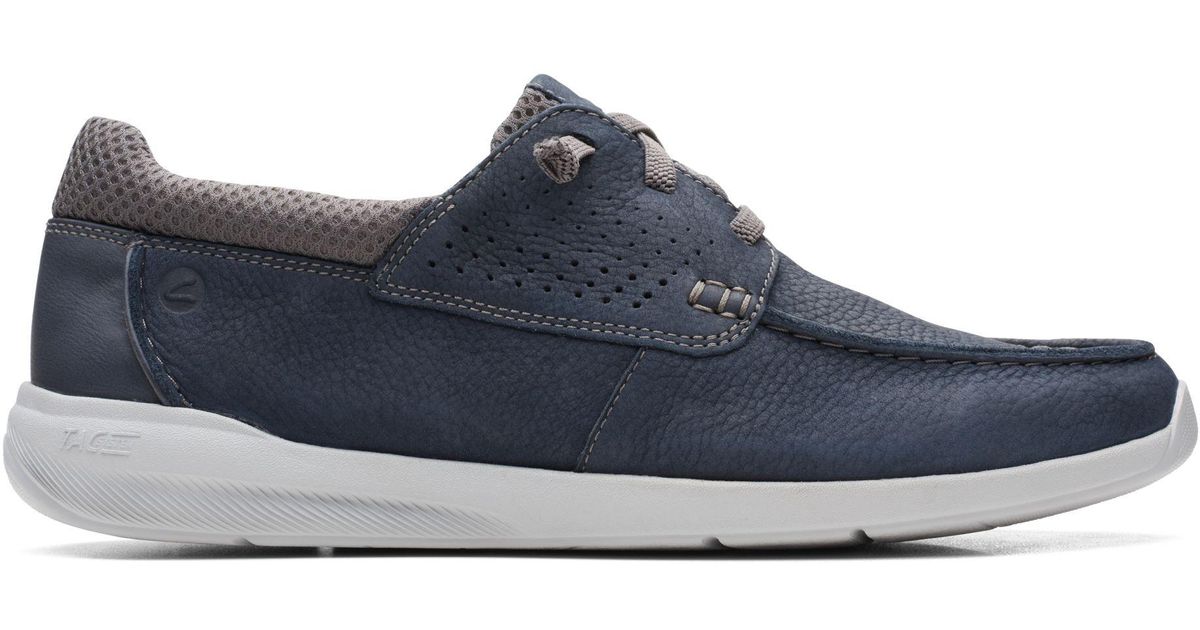 Clarks Gorwin Moc in Navy Nubuck (Blue) for Men | Lyst