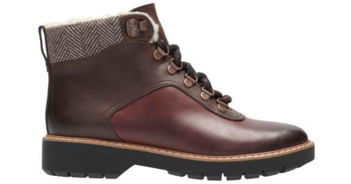 Clarks Leather Witcombe Rock in Dark Tan Leather (Brown) - Lyst