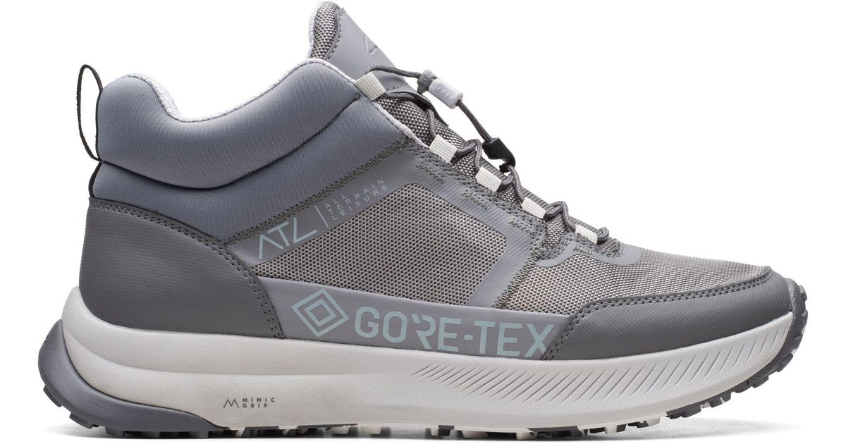 Clarks Leather Atl Trailupgtx in Grey (Gray) for Men | Lyst