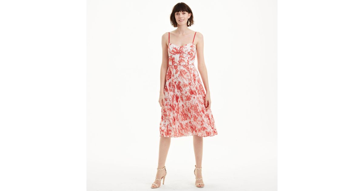 club monaco red dress
