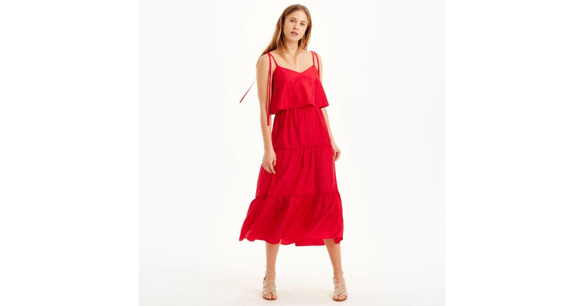club monaco red dress
