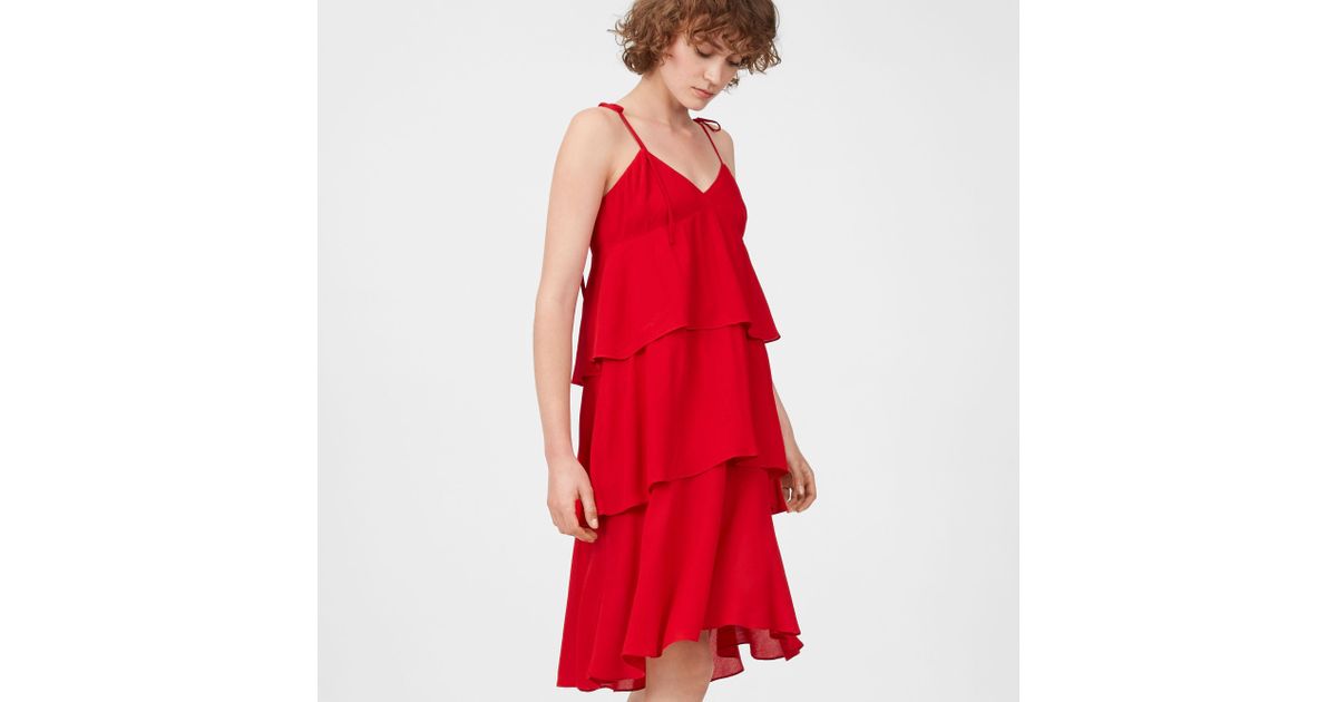 club monaco red dress
