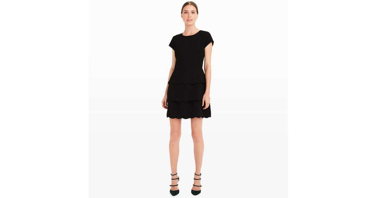 club monaco scalloped dress