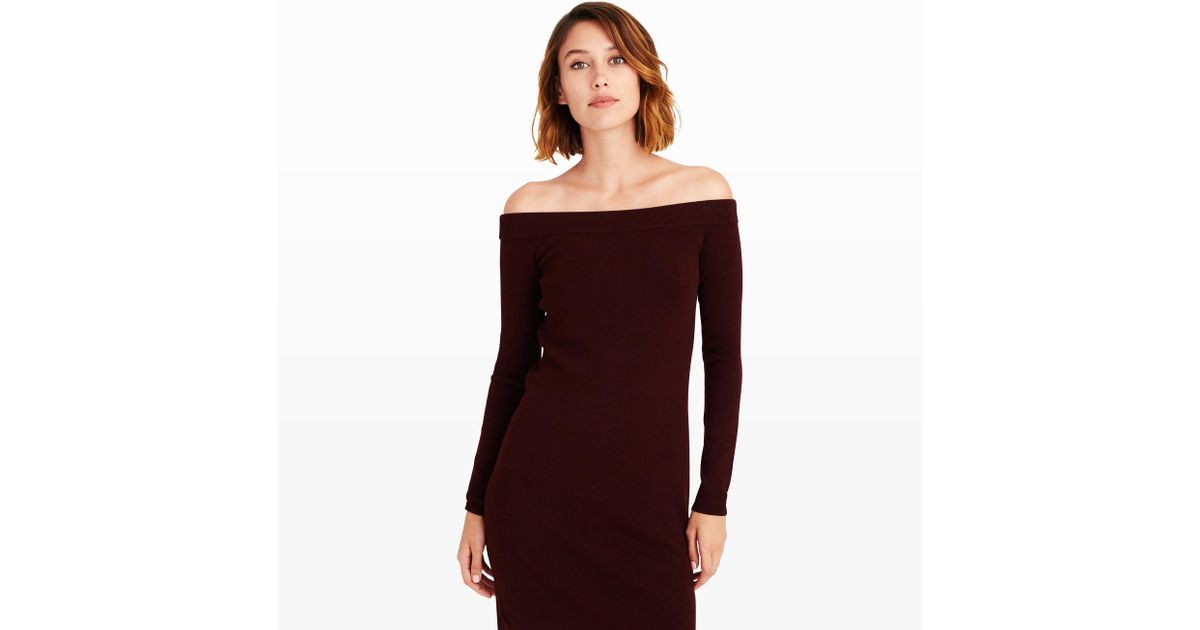 club monaco burgundy dress