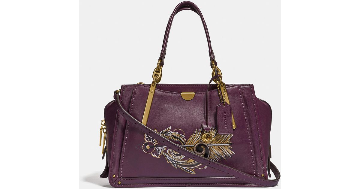 COACH Dreamer 21 Signature Canvas Shoulder Bag With Tattoo in