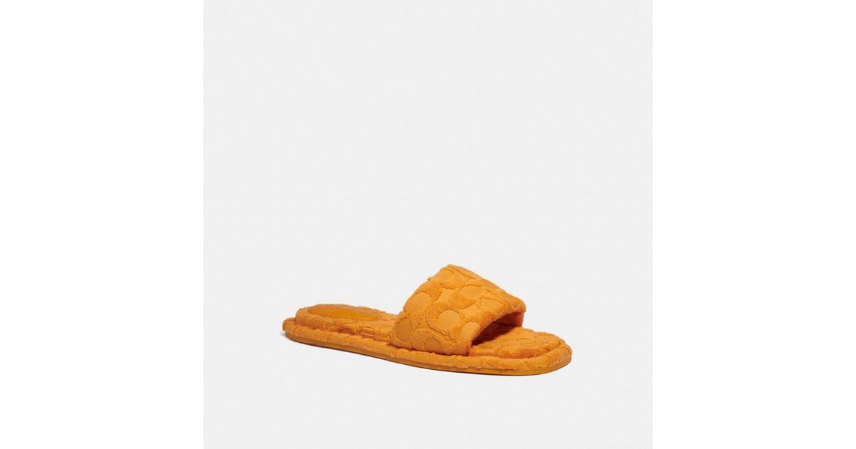 coach terry cloth sandals