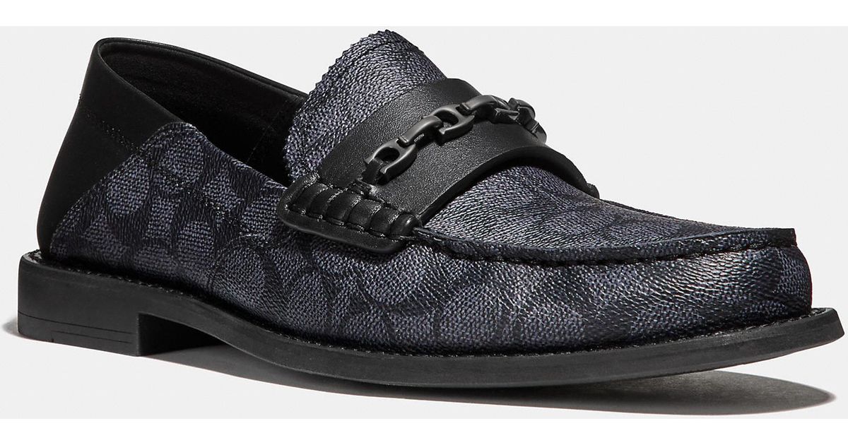 coach chain loafer