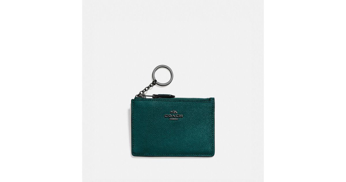 coach forest green wallet