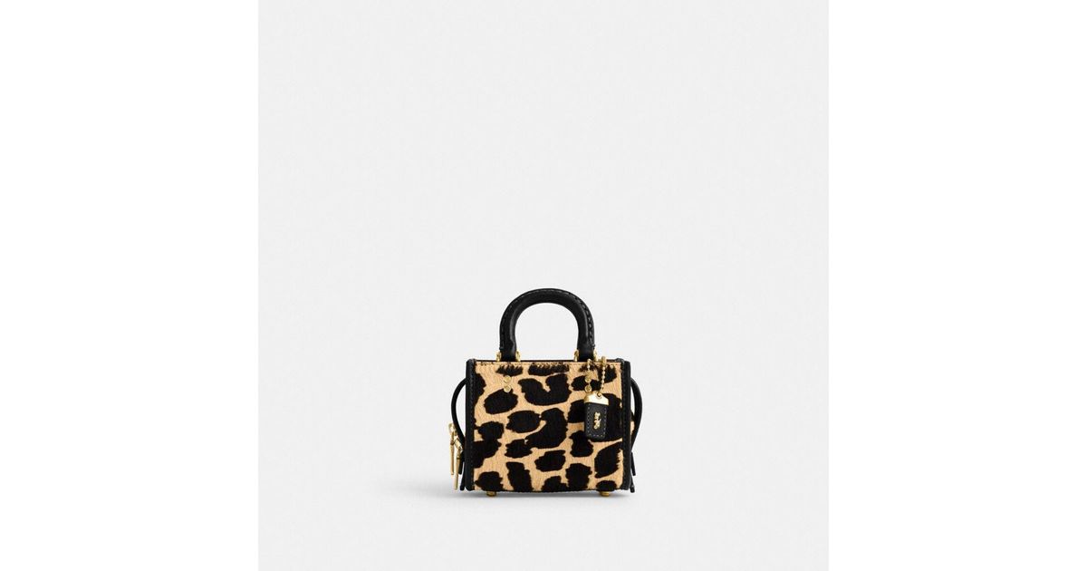 Rogue Top Handle 12 In Haircalf With Leopard Print