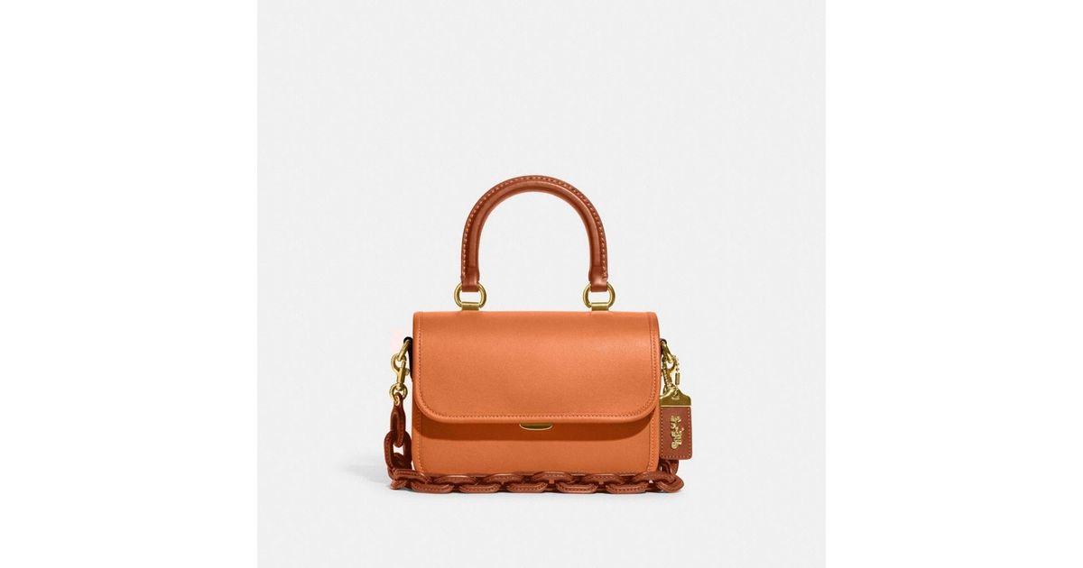 COACH Rogue Top Handle In Colorblock in Brown Lyst