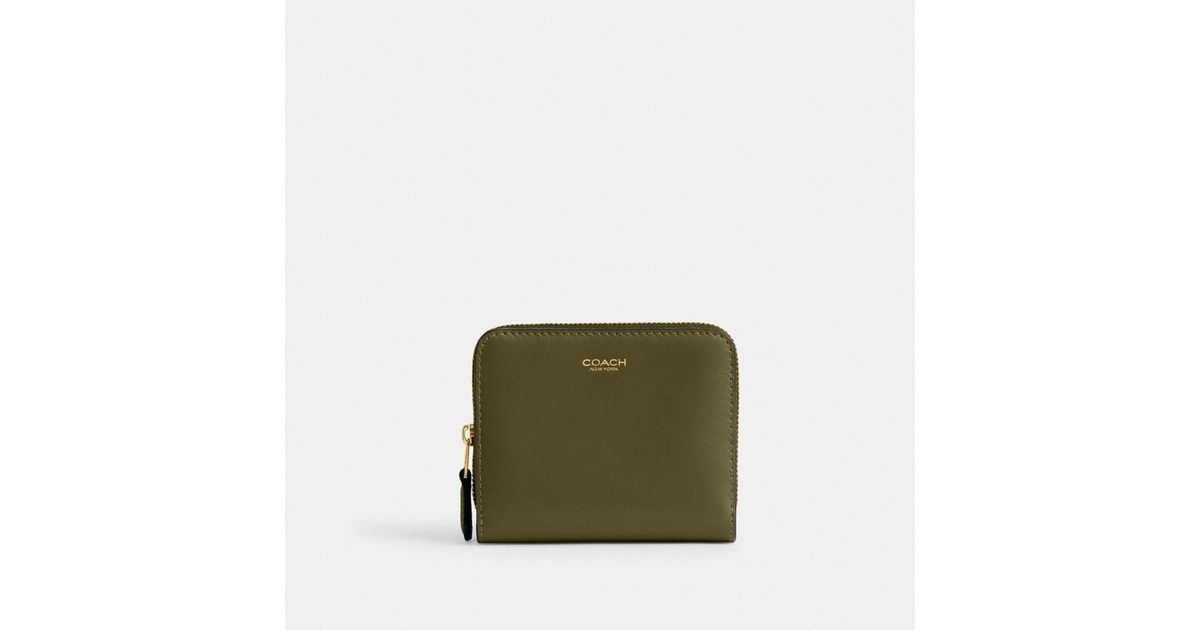 COACH New York Billfold Wallet in Green | Lyst