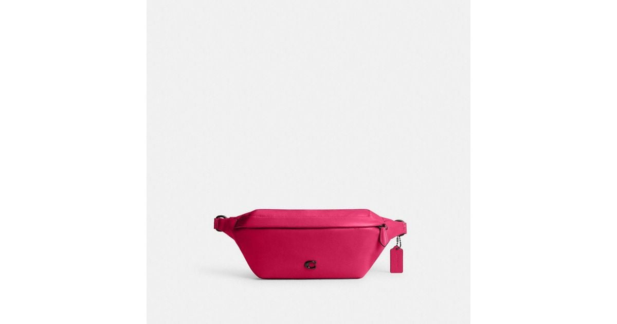 Coach fanny pack pink sale