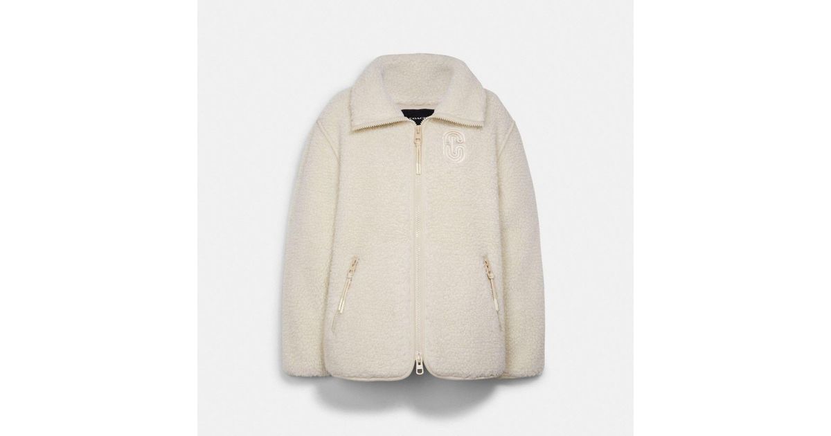 Coach sherpa zip up Clearance